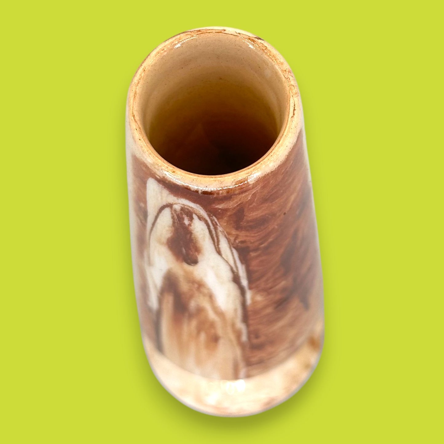 Vintage Brown Ceramic Vase – 1980’s