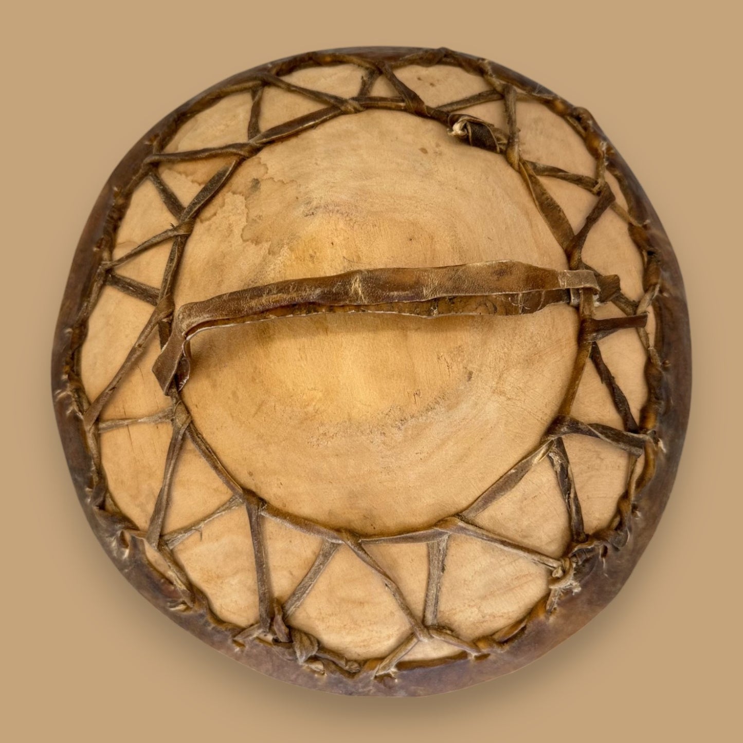 Rawhide Hand Drum – Traditional Indigenous Percussion Instrument