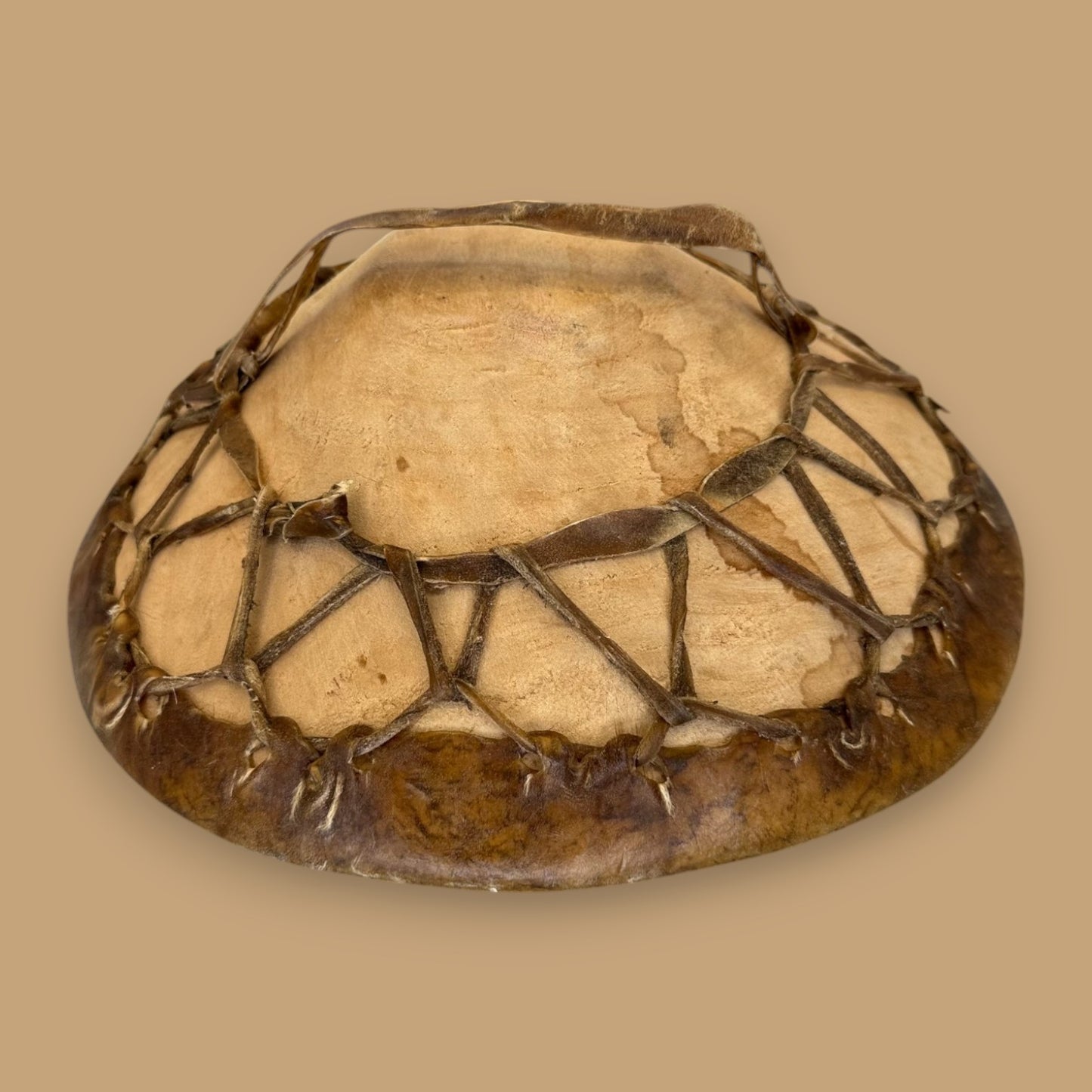 Rawhide Hand Drum – Traditional Indigenous Percussion Instrument