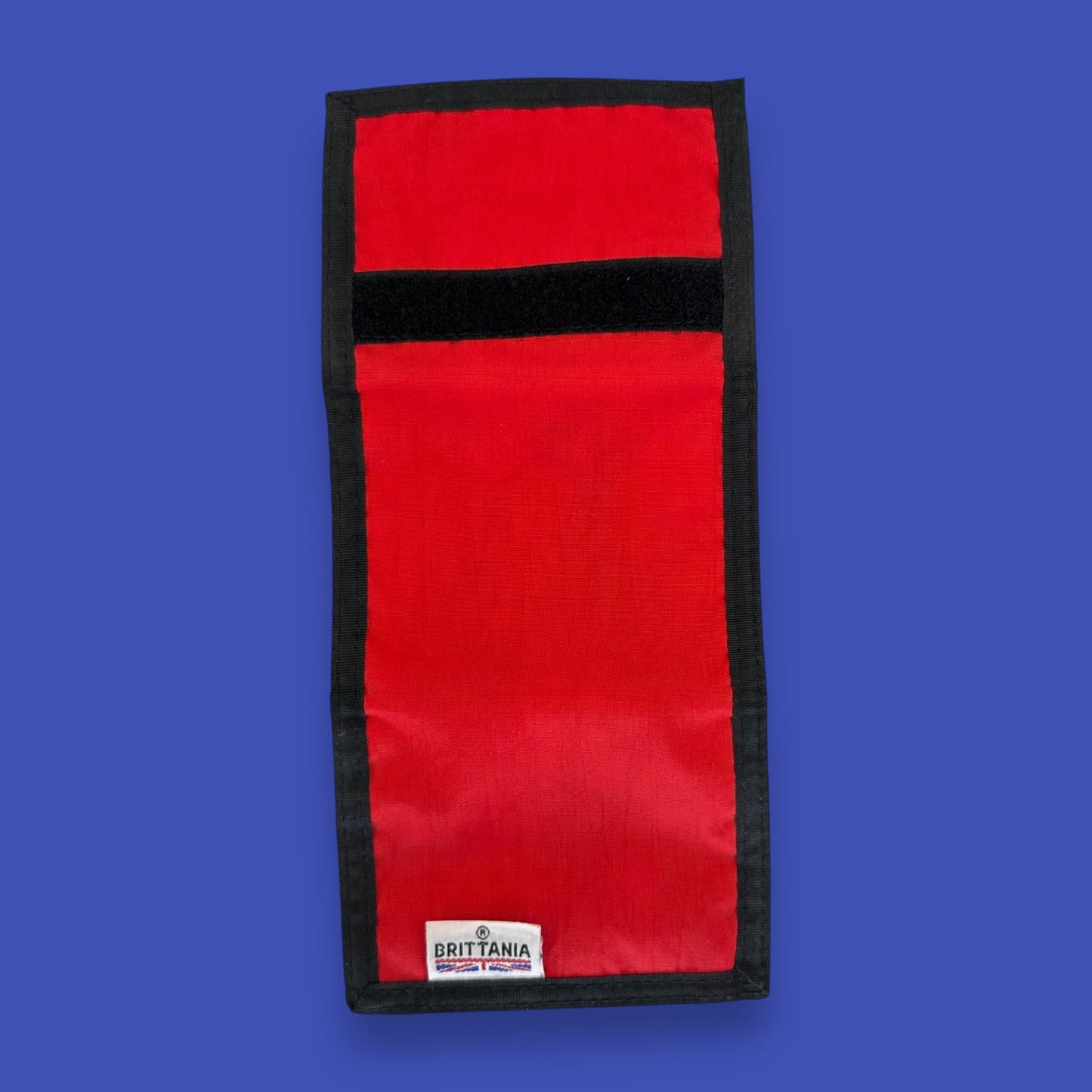 Vintage 1980's Brittania Trifold Wallet – Red & Black Nylon - New Old Stock