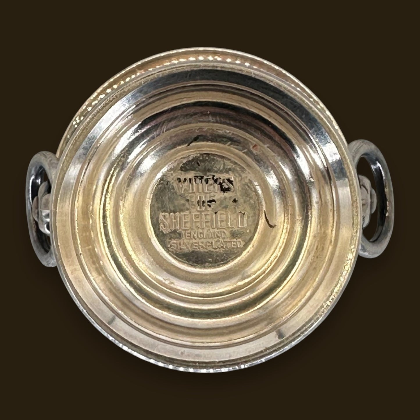Vintage Toothpick Holder - Eales 1779 Silver Plated Lion Head Handle Miniature Champagne Bucket