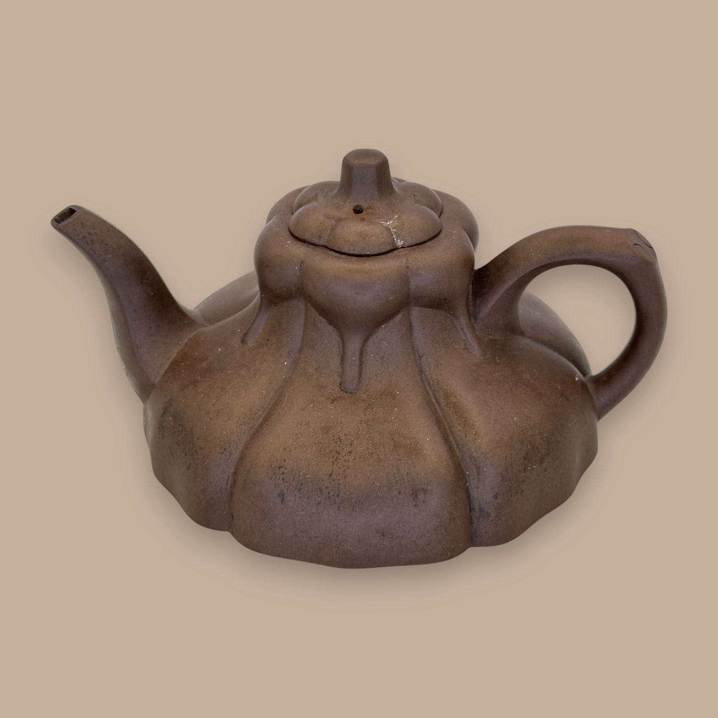 Chinese Yixing Zisha Clay Gourd Teapot with Lid - Antique China Teapot