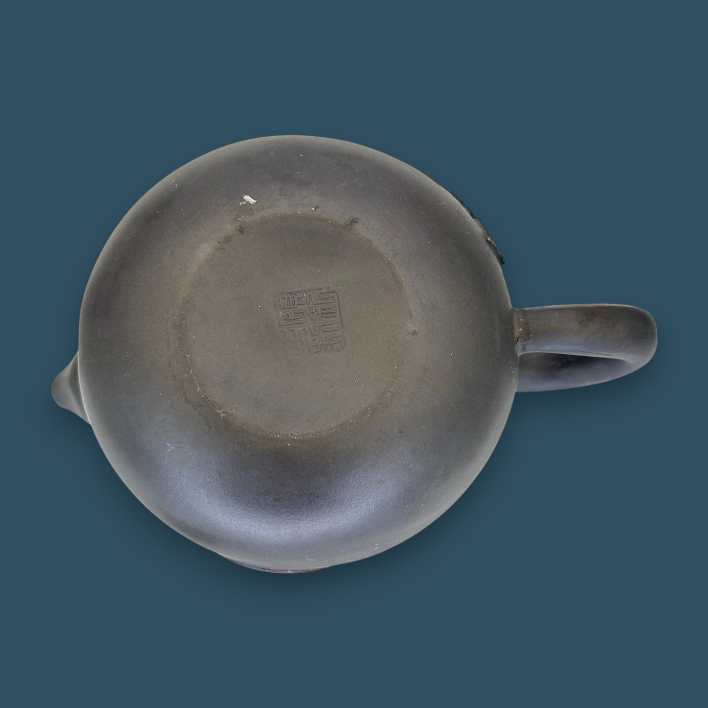 Antique Chinese Yixing Zisha Teapot with Seal Mark - Ying Yang