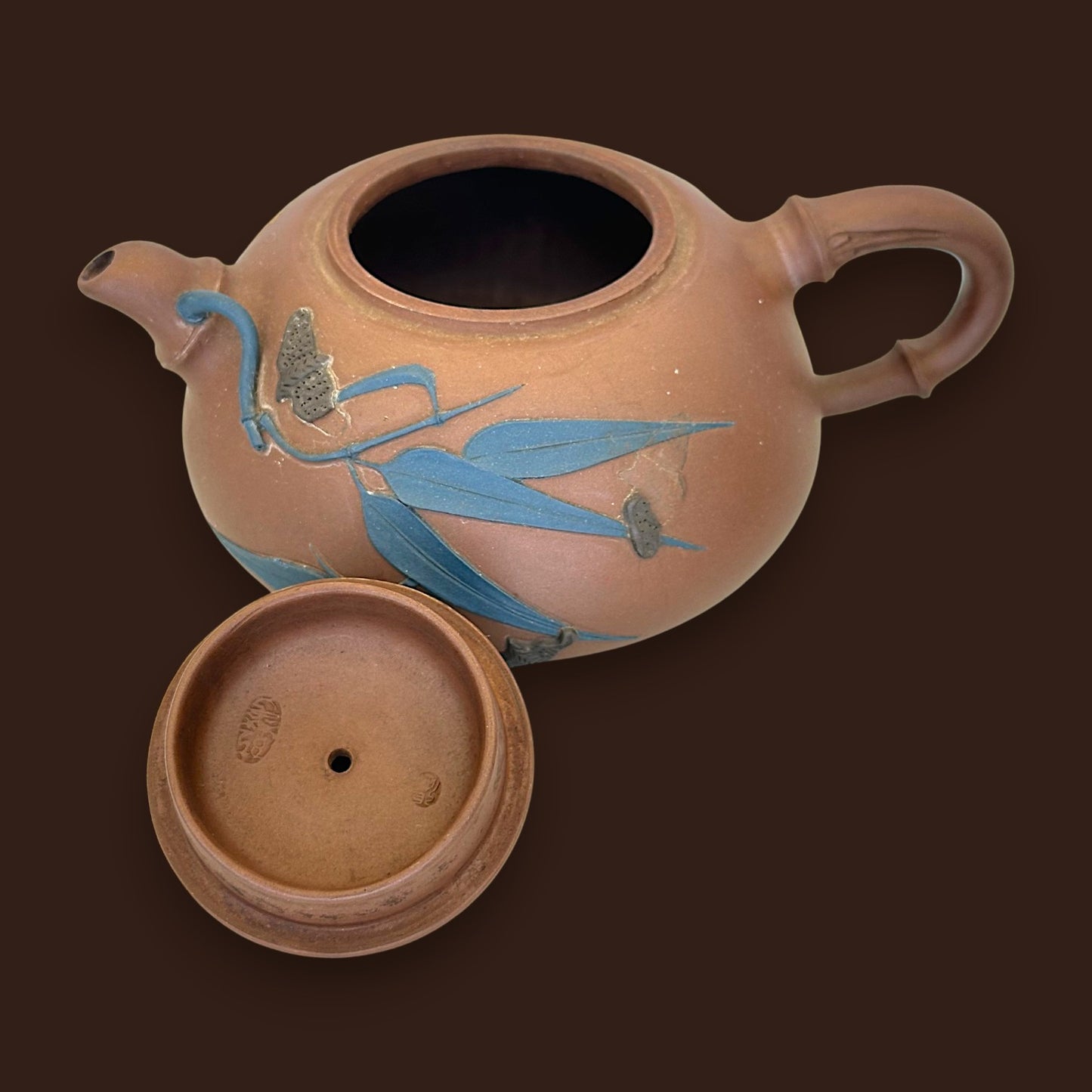 Chinese Yixing Zisha Bamboo Teapot with Youlan Seal Mark