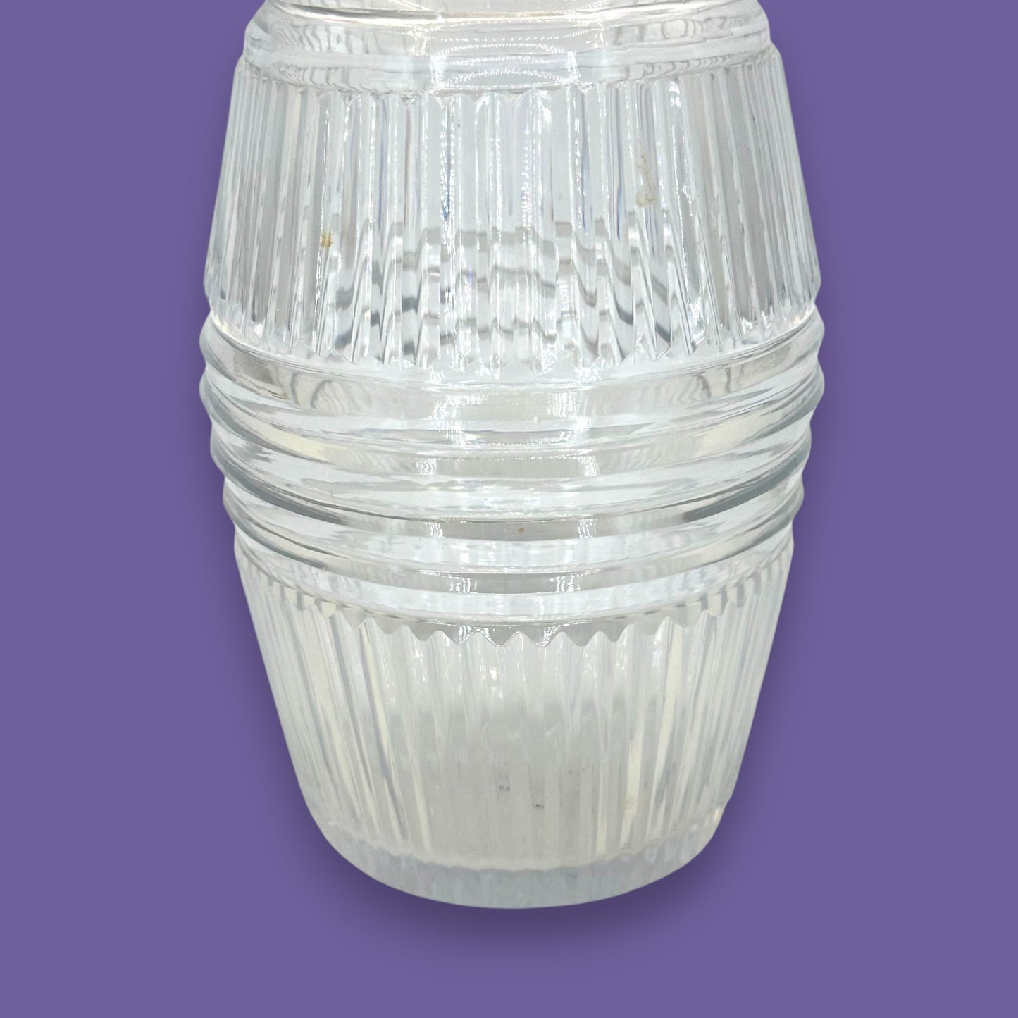 Georgian or Regency Cut Glass Spirit Decanter – Cut & Polished Pontil Barware
