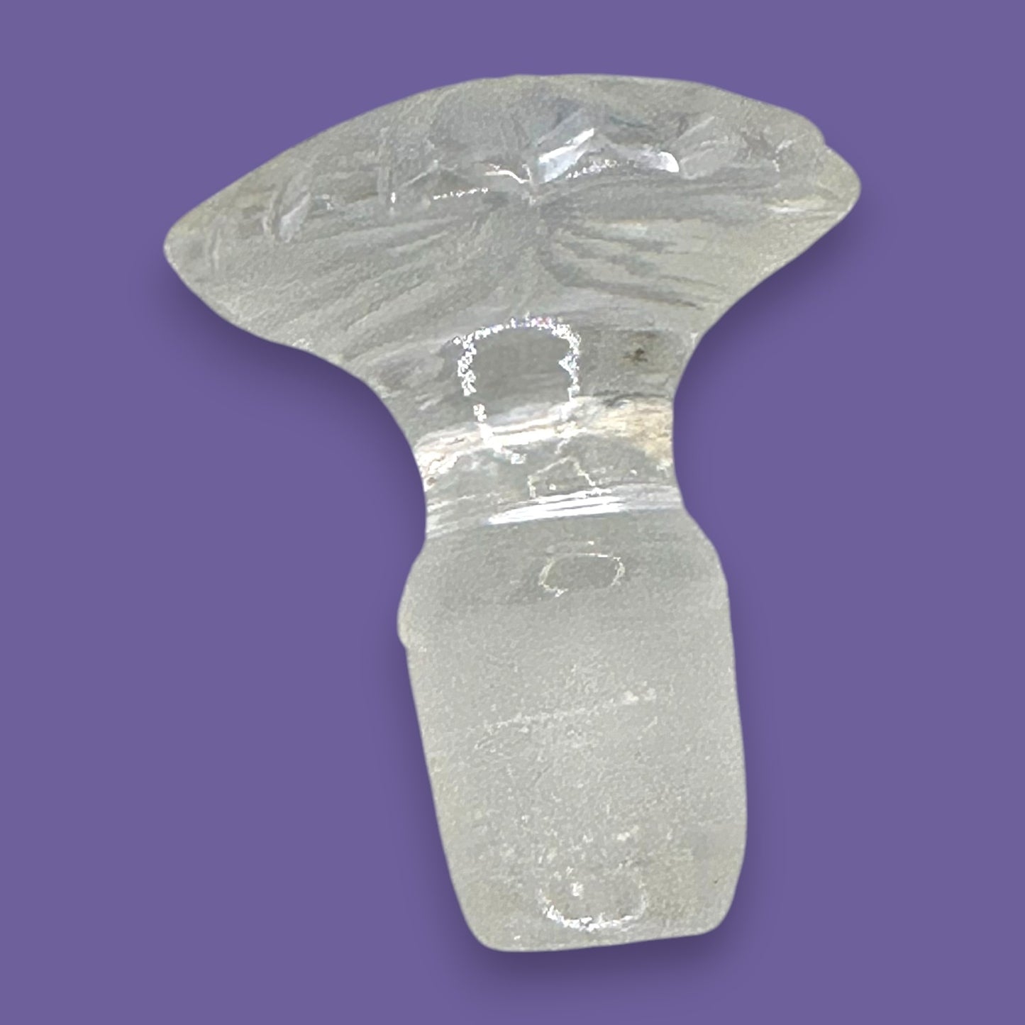 Georgian or Regency Cut Glass Spirit Decanter – Cut & Polished Pontil Barware