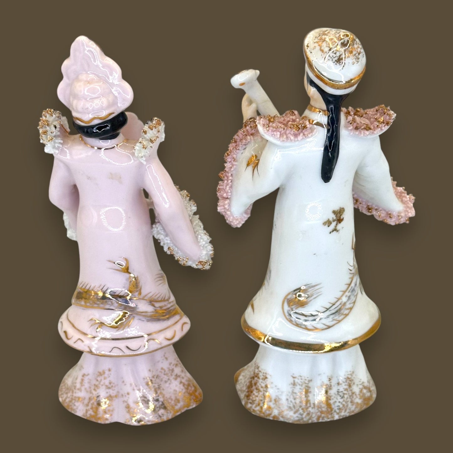 Norcrest Fine China Traditional Man and Woman Figurines – Japan 1950s