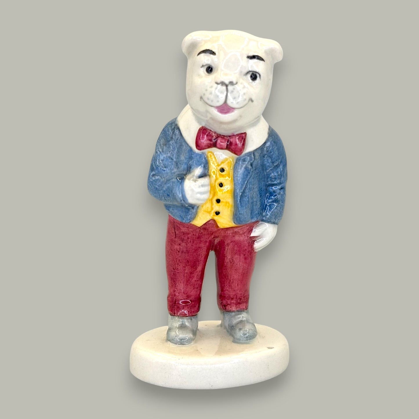 Algy Pug Figurine – Rupert and His Friends Collection (1981) Beswick England