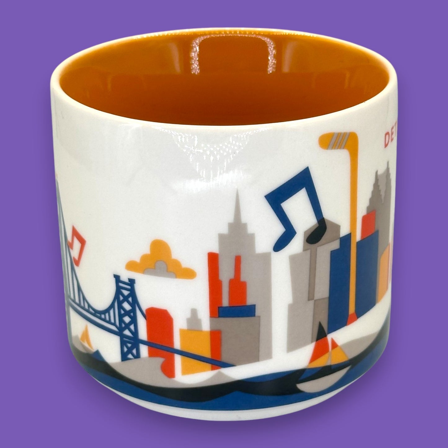 Starbucks Detroit “You Are Here Series” Replacement Mug – 14 fl oz / 414 mL