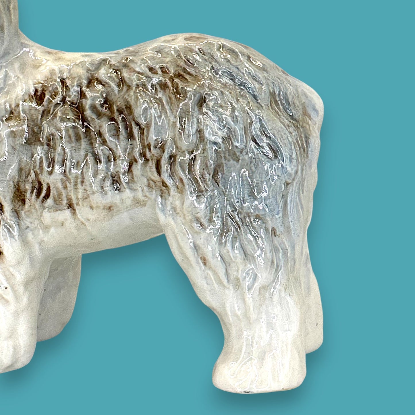 Old English Sheepdog Figurine – Vintage Sylvac Pottery Collectible