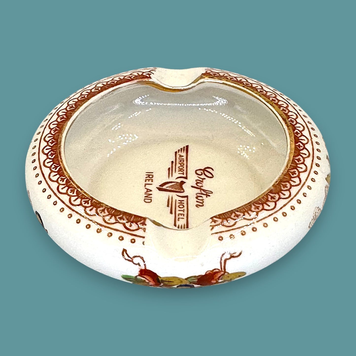 Crofton Airport Hotel Ashtray - Dublin Ireland - Vintage Ashtray - Irish