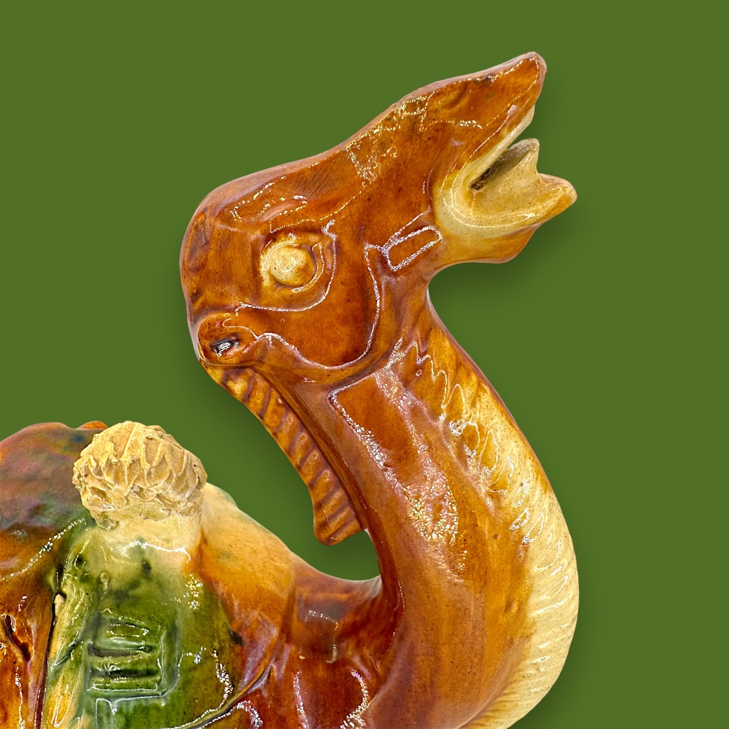 Mid-20th Century SanCai Tang Style Ceramic Camel Figure