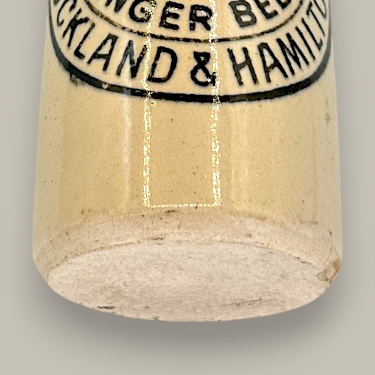 Antique Stoneware Ginger Beer Bottle – C.L. Linnes Co. Auckland & Hamilton