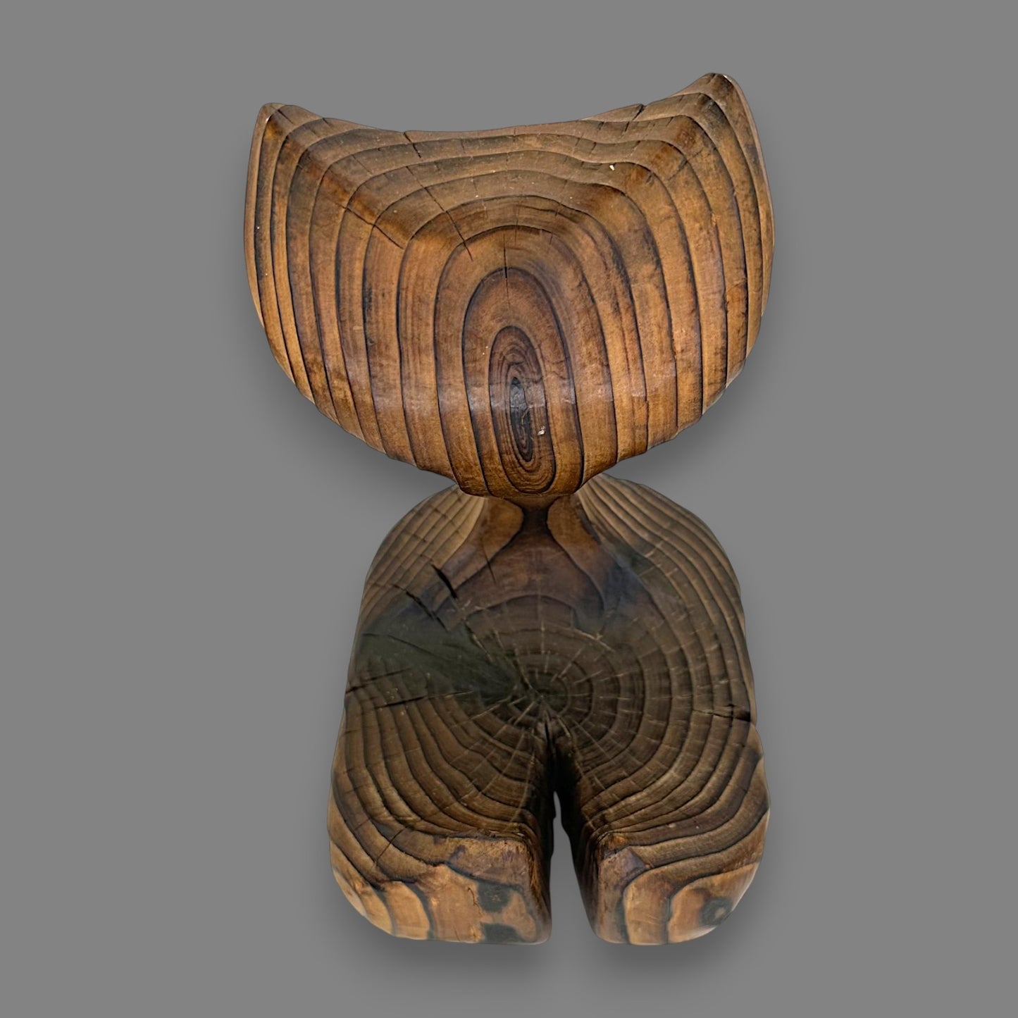 Vintage 1970’s Witco Cat – Abstract Mid-Century Cedar Sculpture