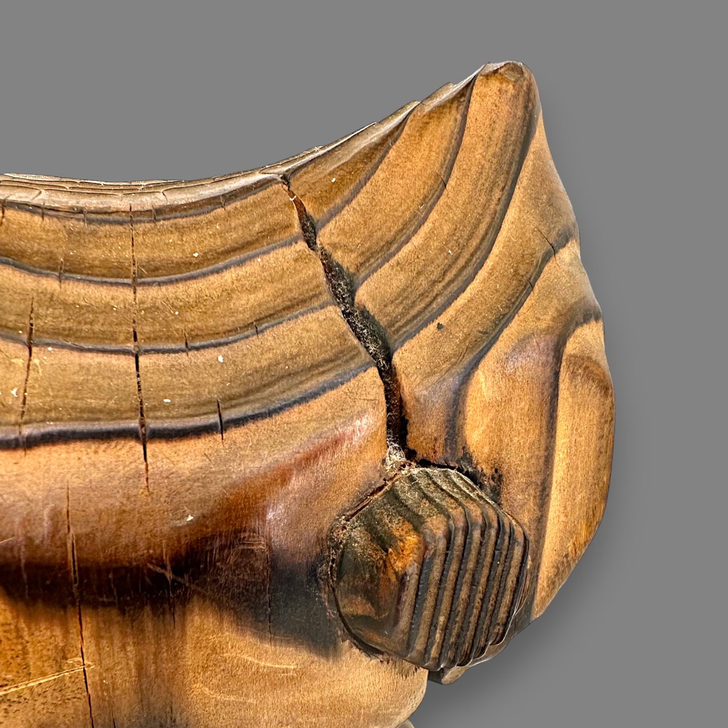 Vintage 1970’s Witco Cat – Abstract Mid-Century Cedar Sculpture