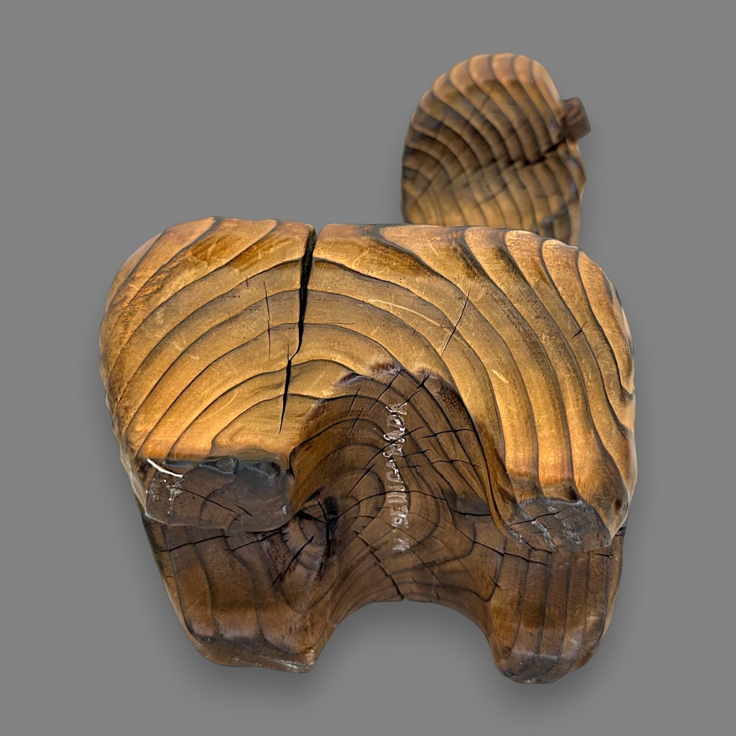 Vintage 1970’s Witco Cat – Abstract Mid-Century Cedar Sculpture