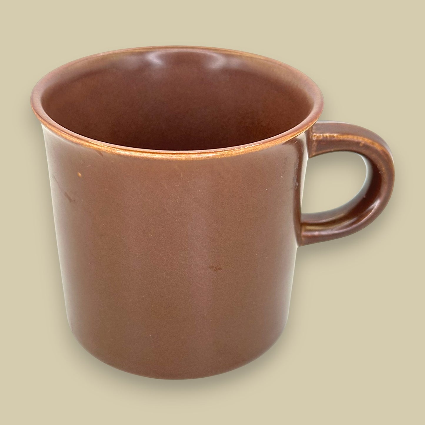 Saycrest Stoneware Cup & Saucer – Doral Brown (Made in Japan)