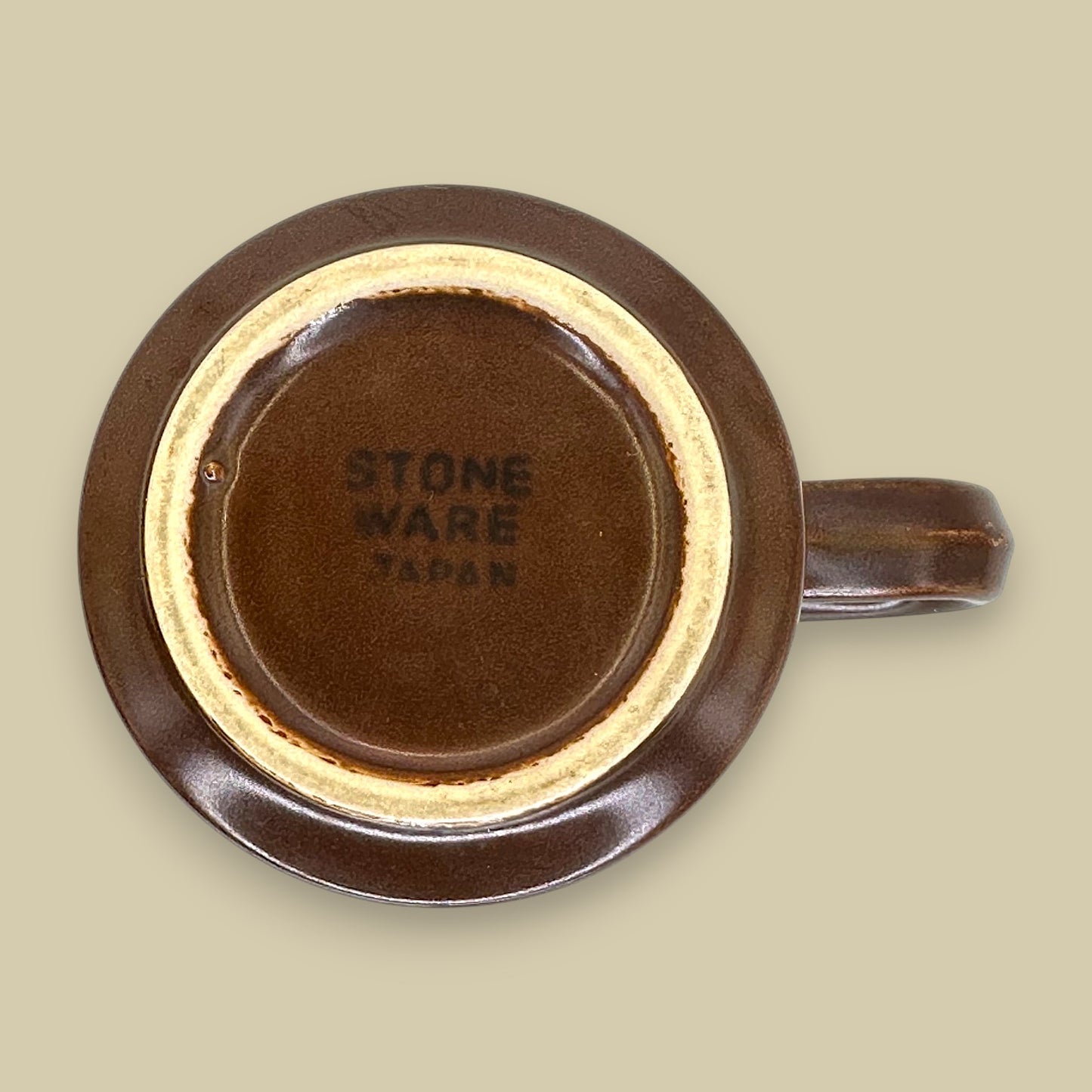 Saycrest Stoneware Cup & Saucer – Doral Brown (Made in Japan)