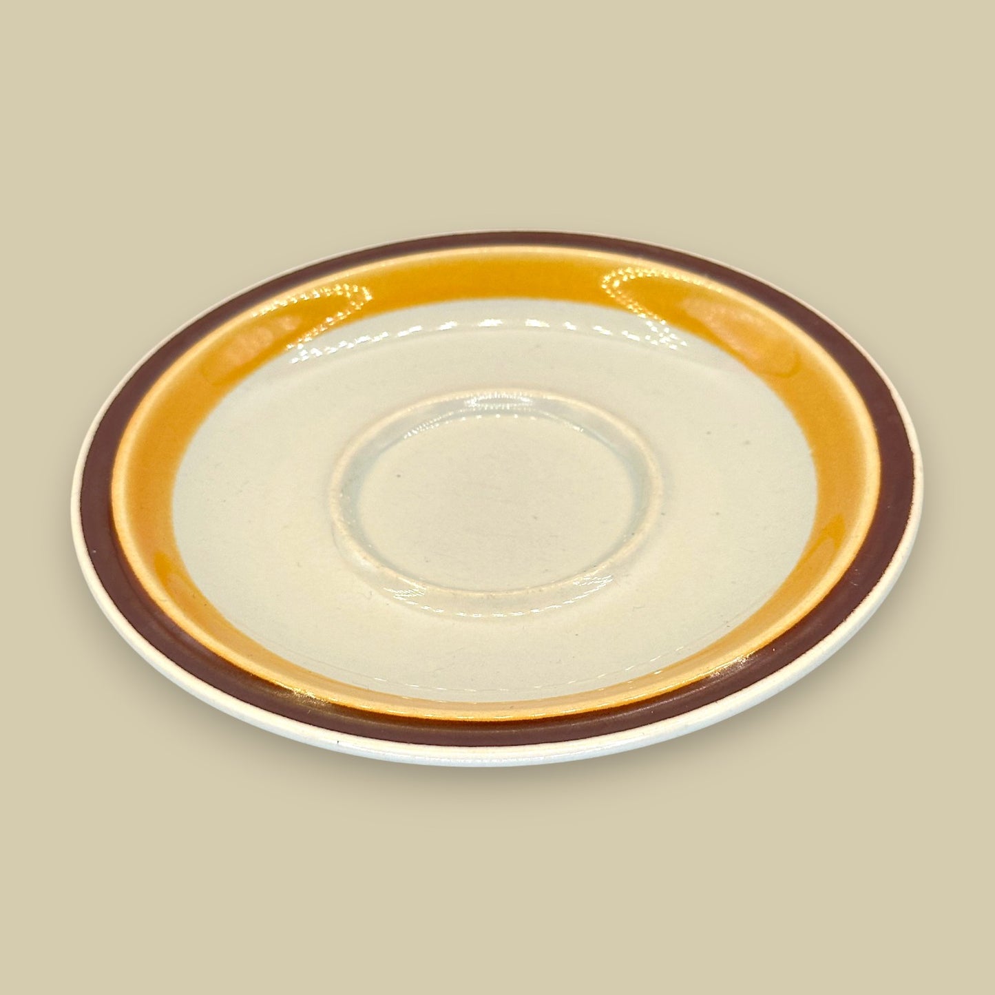 Saycrest Stoneware Cup & Saucer – Doral Brown (Made in Japan)