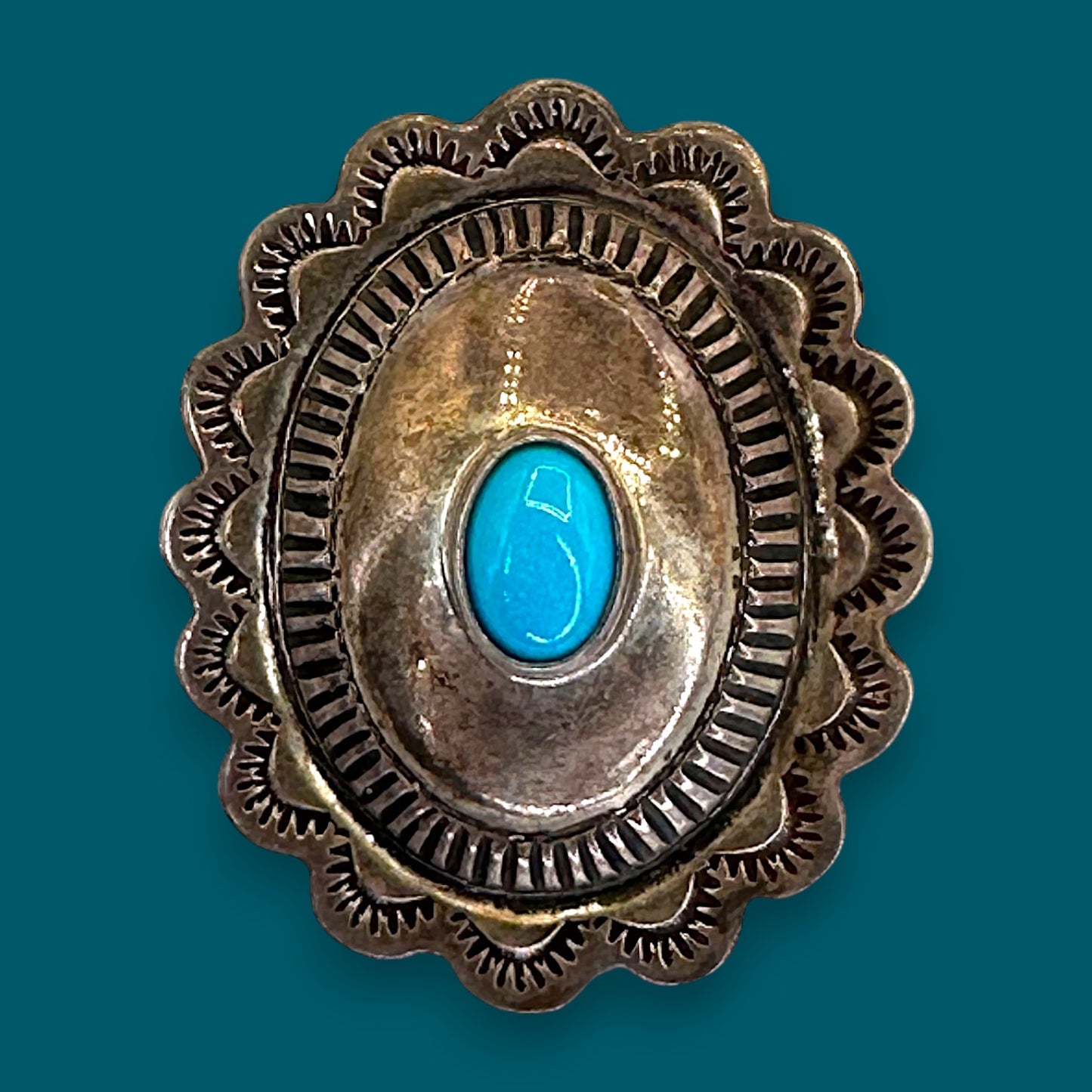 Vintage Navajo Style Turquoise + Sterling Silver Earrings – Southwestern Boho Jewelry