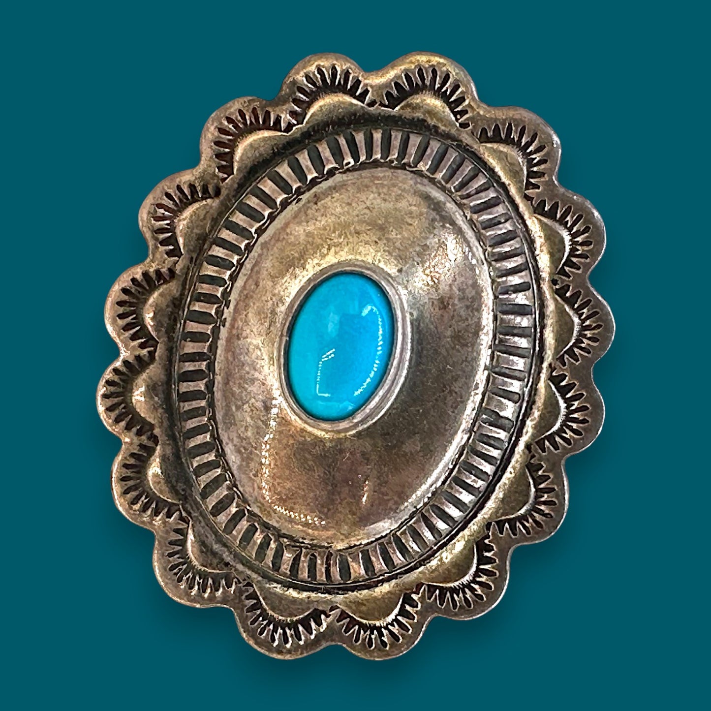 Vintage Navajo Style Turquoise + Sterling Silver Earrings – Southwestern Boho Jewelry