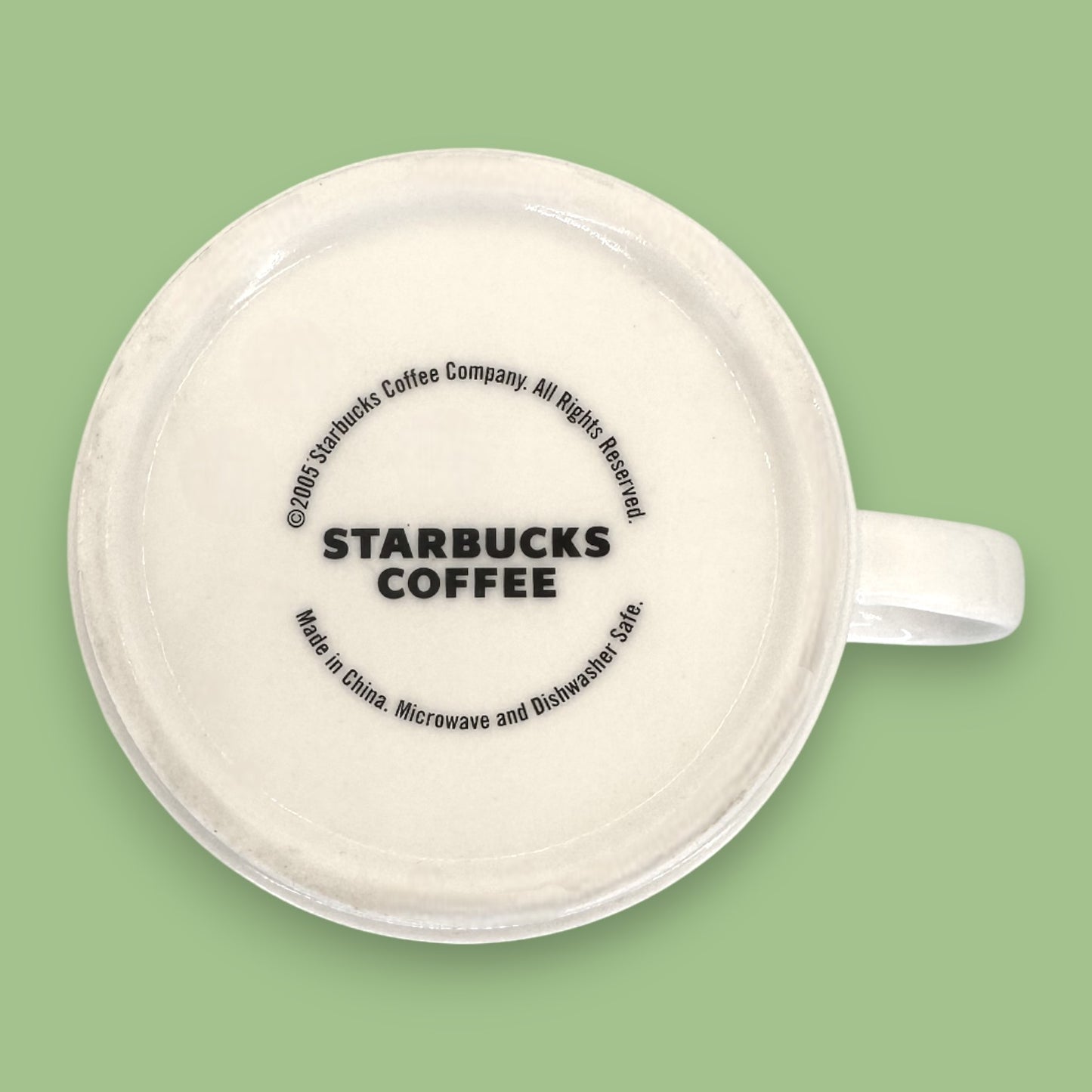 Starbucks "We Proudly Brew Starbucks Coffee" 2005 White 12 OZ Replacement Mug