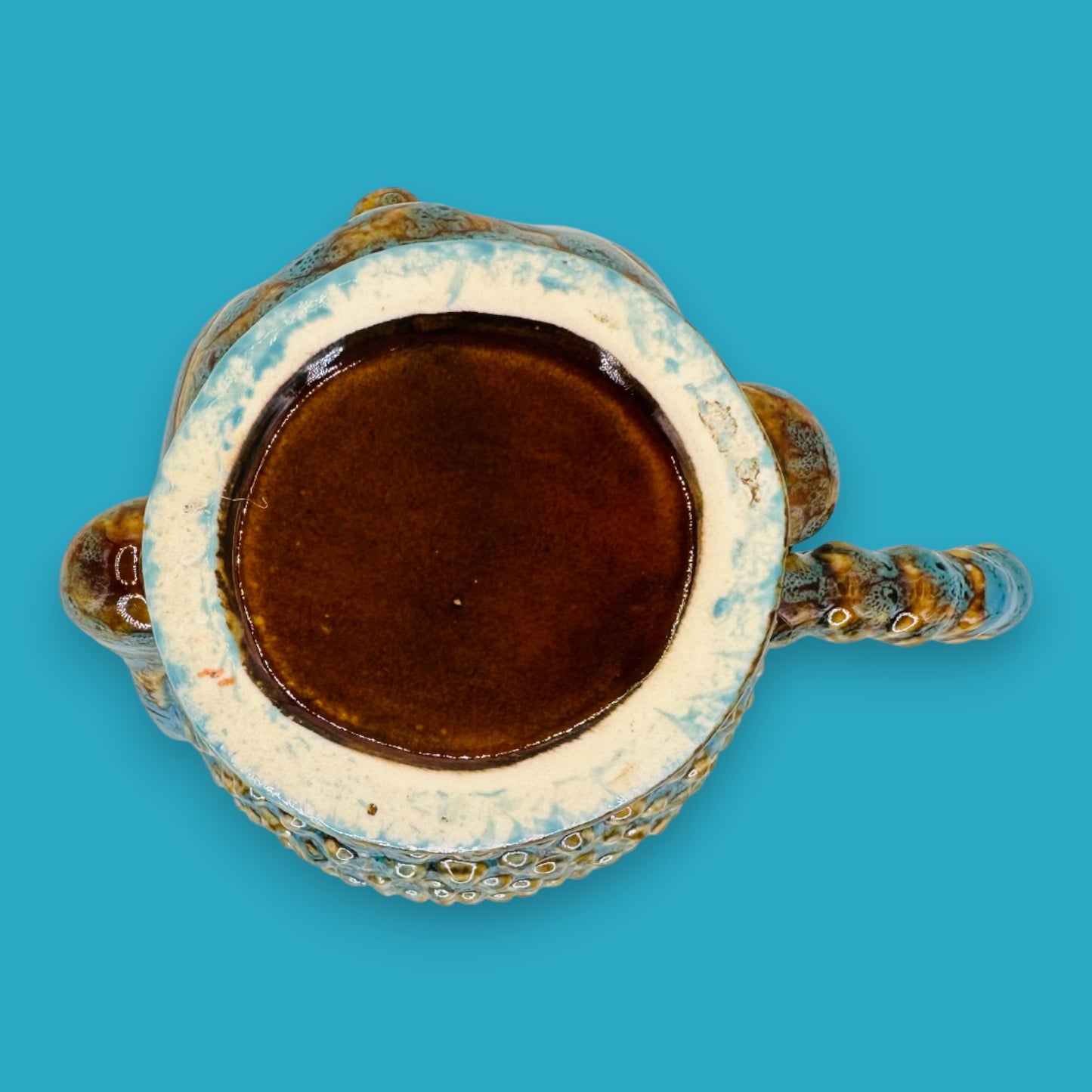 Handcrafted Blue Buddha Face Ceramic Coffee Mug Replacement Mug