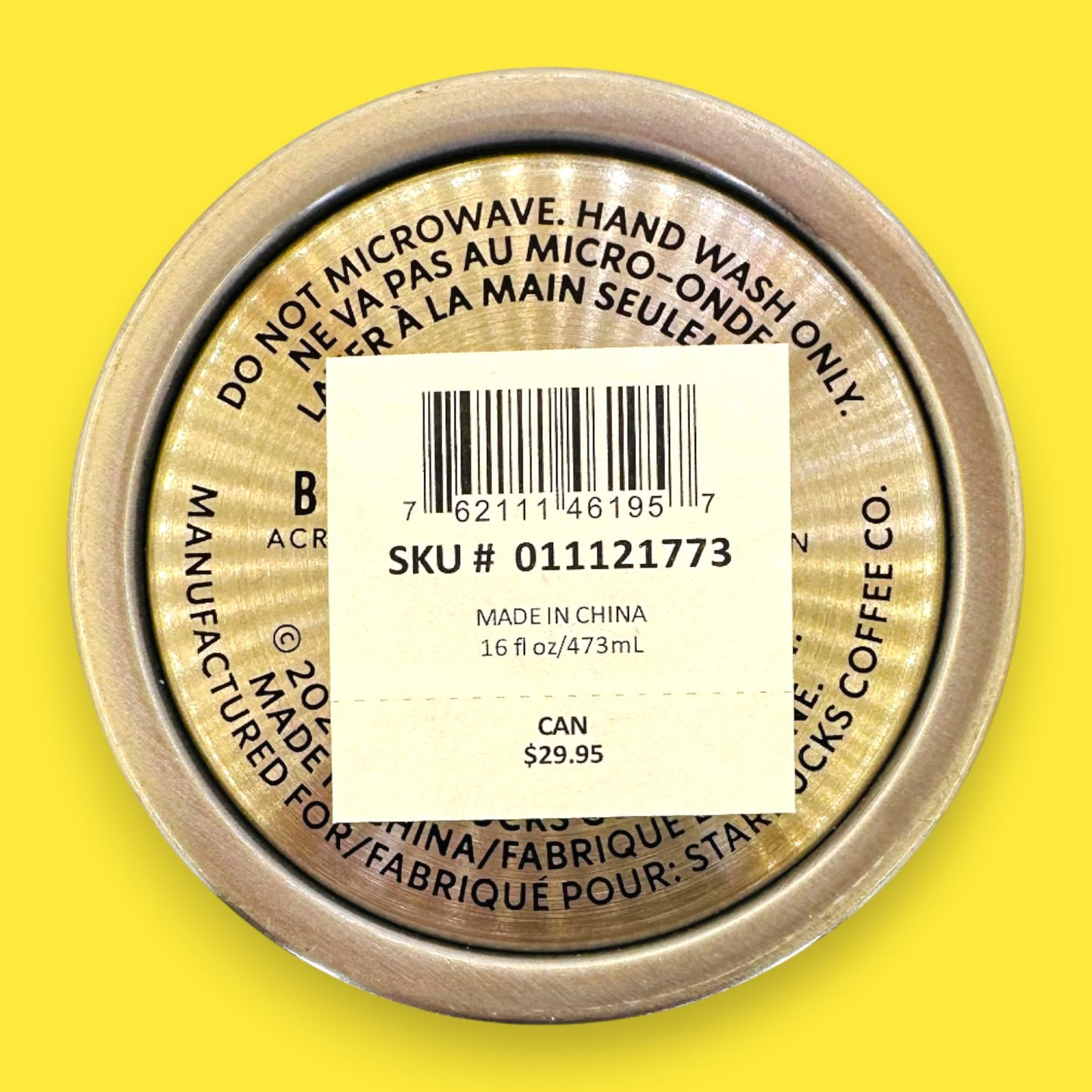 Starbucks Vancouver Stainless Steel Travel Mug Replacement Mug