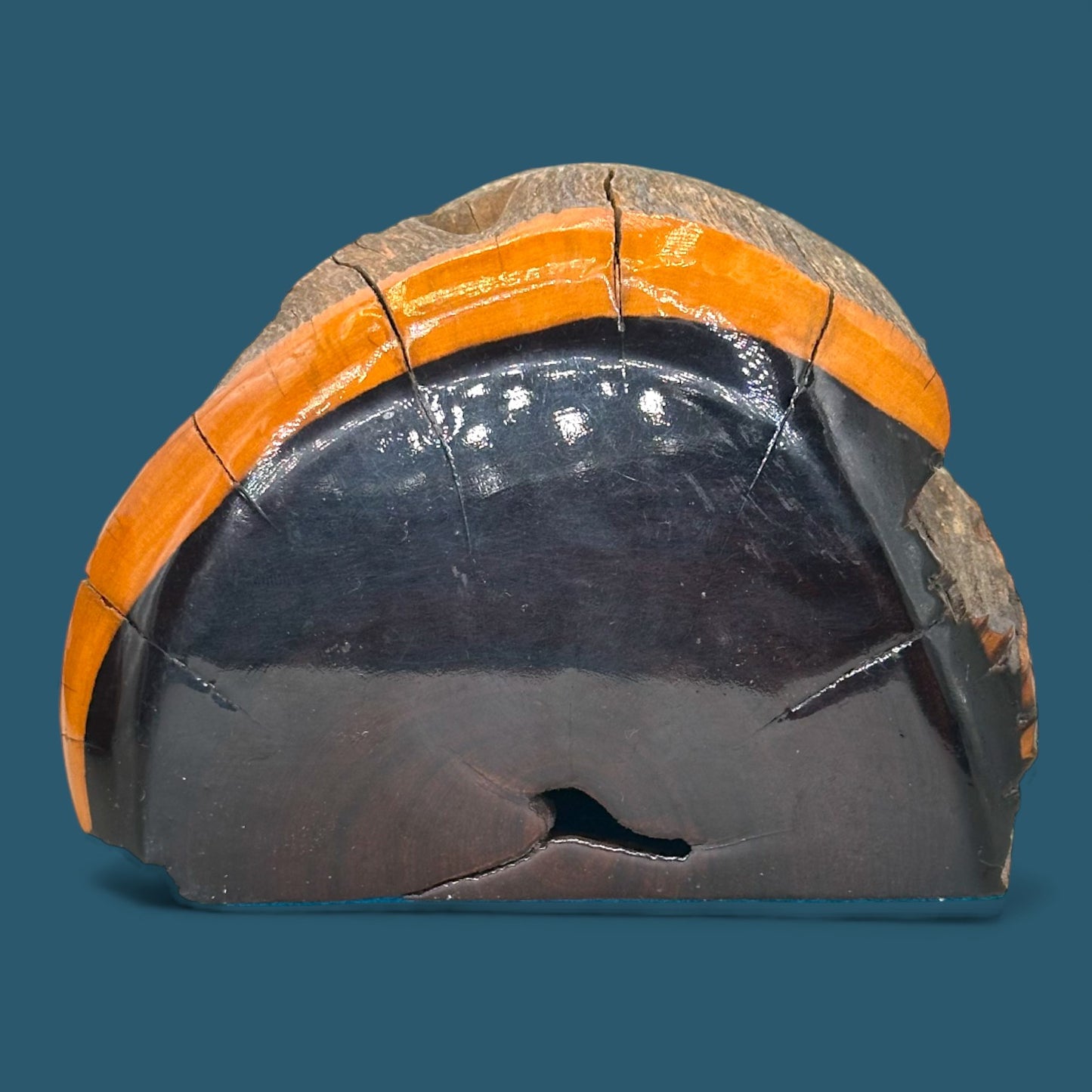 Vintage Australian Mulga Wood Book Ends - Mid Century Pair - Unique