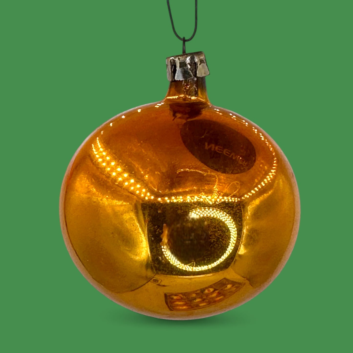 Vintage Mid-Century Christmas Ornaments, Box of 12 Shiny Brite Style - Mercury Glass