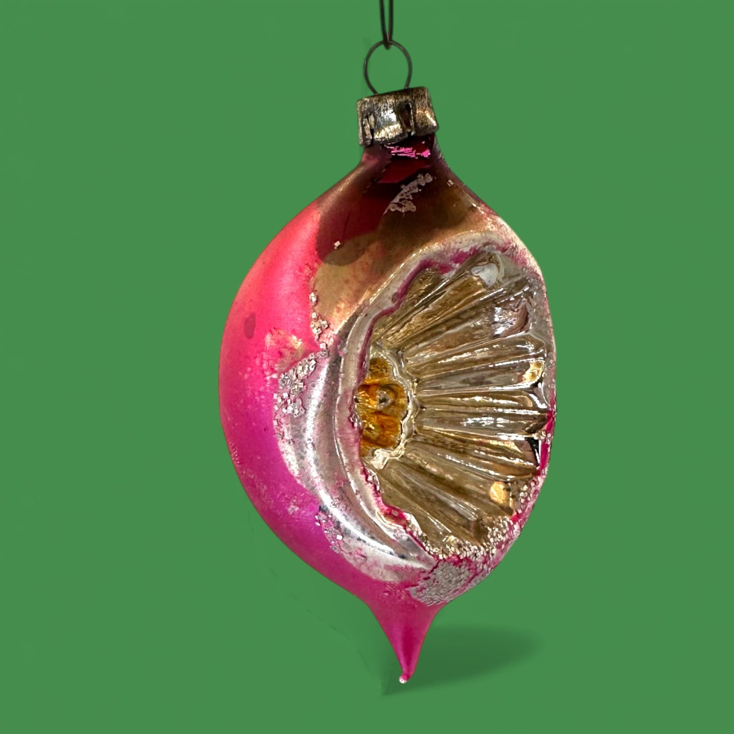 Vintage Shiny Brite Ornaments, 12-piece Set, Retro Christmas Decor - Indents - Mercury Glass