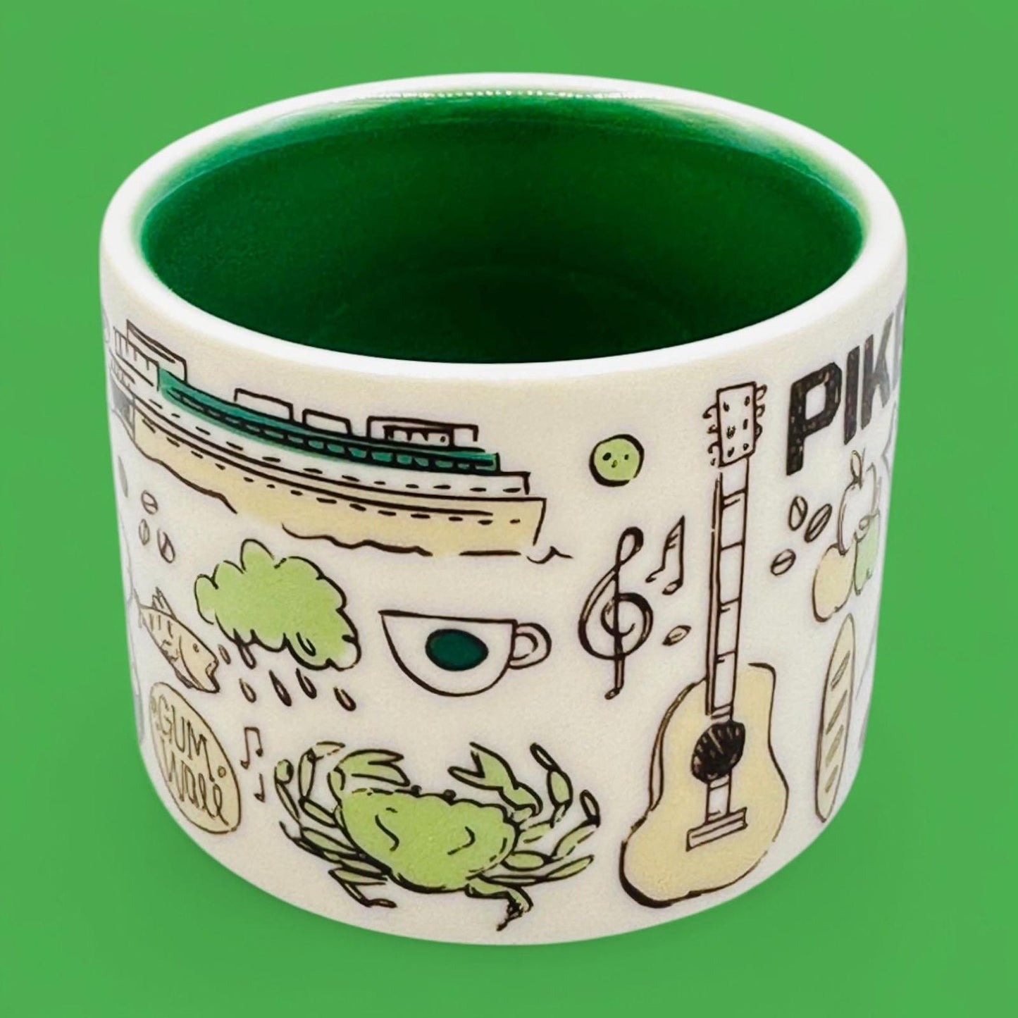 Starbucks Demitasse Pike Place / Espresso Cup / Been There Series – Mini Mug – Replacement Mug