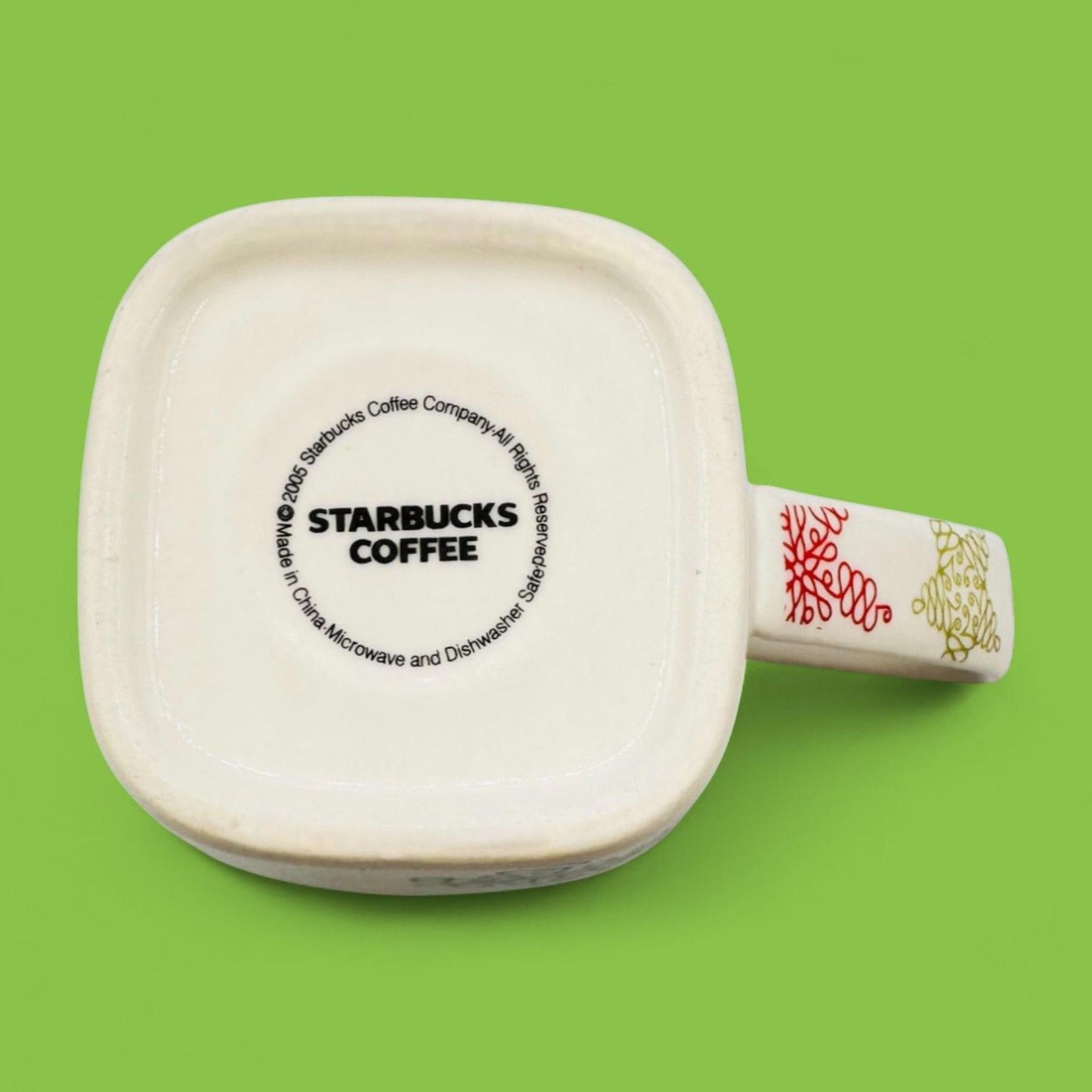 Vintage Starbucks 2005 Stars And Snowflakes Mug - Seasonal Christmas