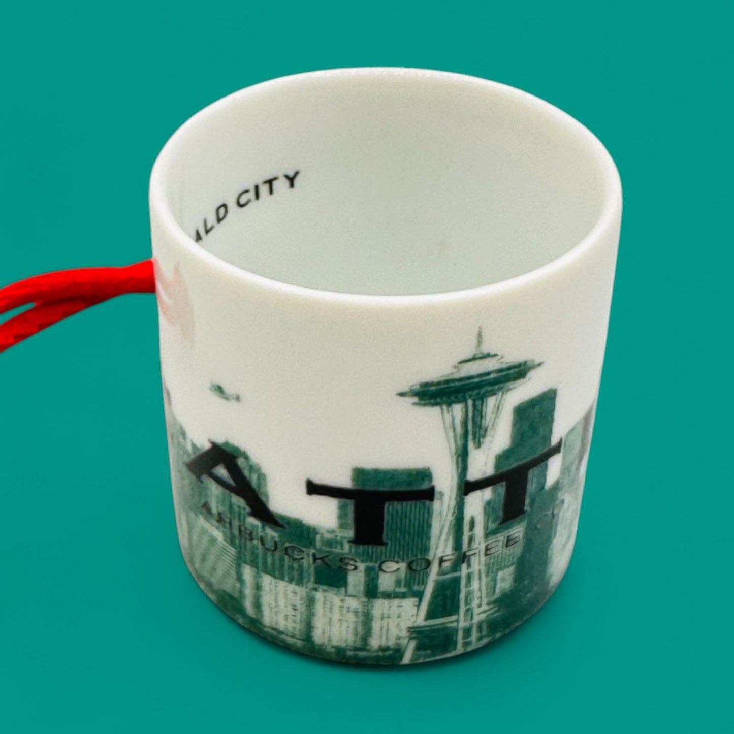 Starbucks Vintage Seattle Skyline Series Barista Christmas Tree Ornament – Seasonal