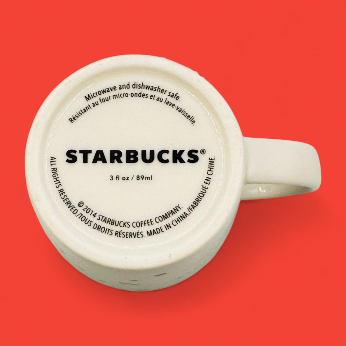 Starbucks "Oh What Fun" Demitasse Cup - 2014 Holiday Espresso Mug
