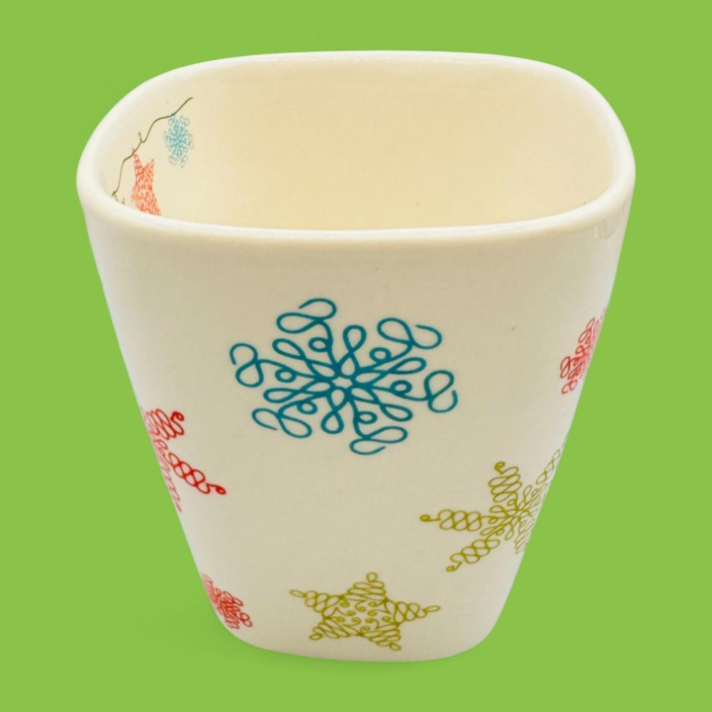 Vintage Starbucks 2005 Stars And Snowflakes Mug - Seasonal Christmas
