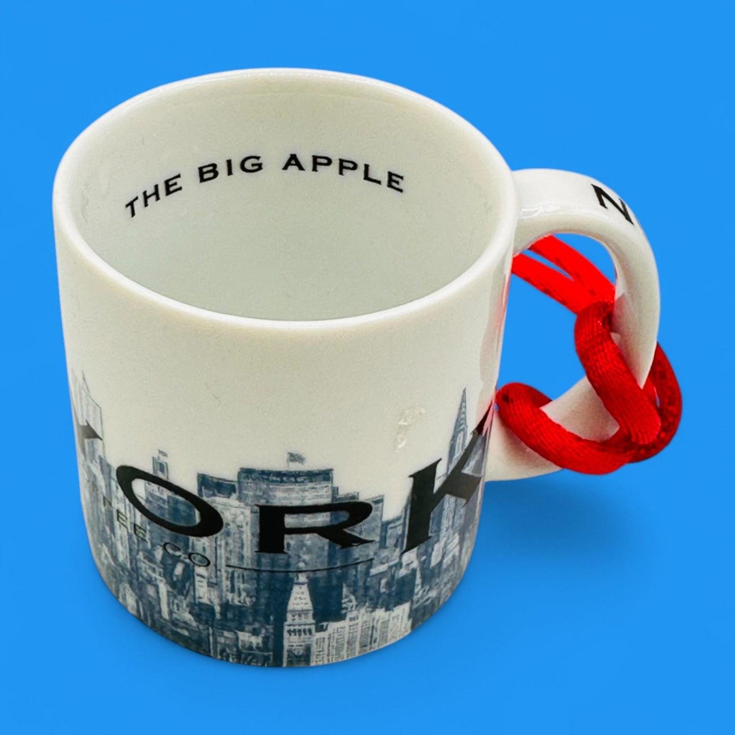 Starbucks Vintage 2002 Skyline Series New York Mini Coffee Mug Christmas Tree Ornament – Seasonal