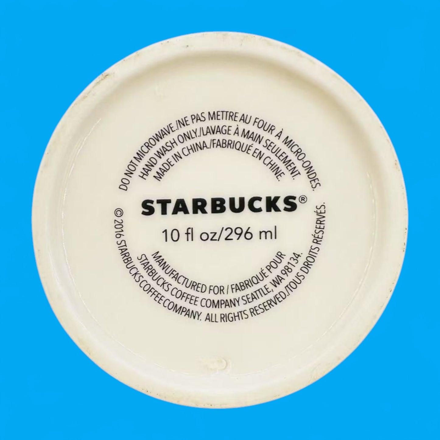 Starbucks Canada Ceramic Travel Mug with Red Lid Replacement Mug