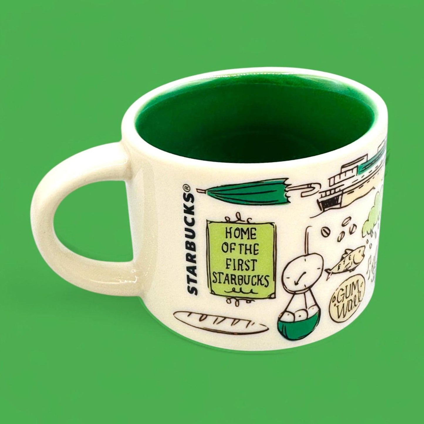 Starbucks Demitasse Pike Place / Espresso Cup / Been There Series – Mini Mug – Replacement Mug