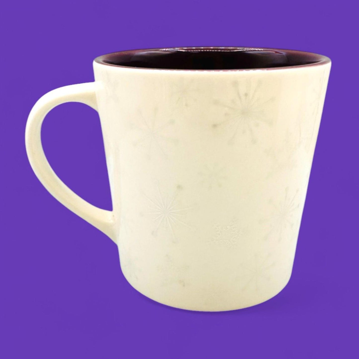 Starbucks Holiday 2006 Mug Purple Embossed Star – Christmas Seasonal – Replacement Mug