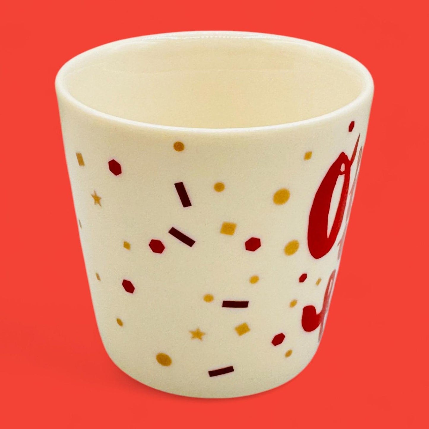 Starbucks "Oh What Fun" Demitasse Cup - 2014 Holiday Espresso Mug