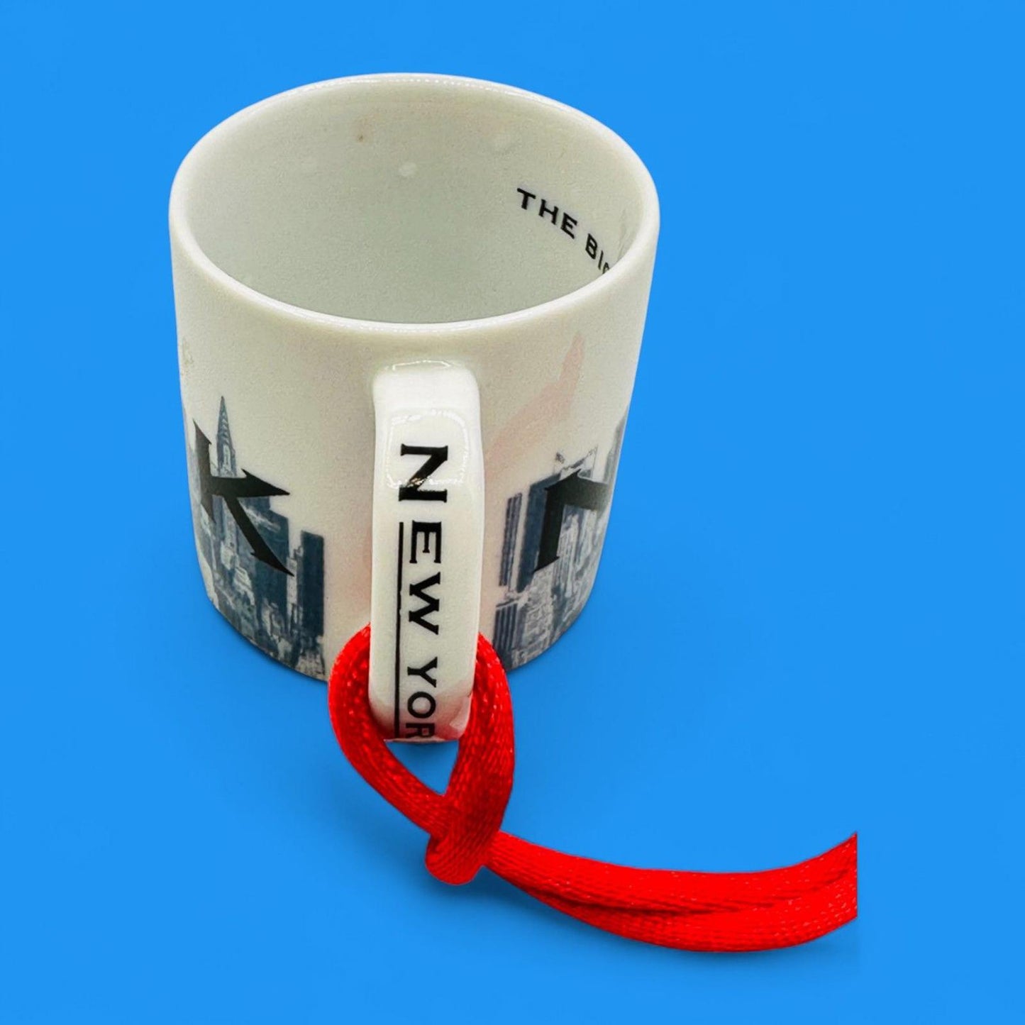 Starbucks Vintage 2002 Skyline Series New York Mini Coffee Mug Christmas Tree Ornament – Seasonal