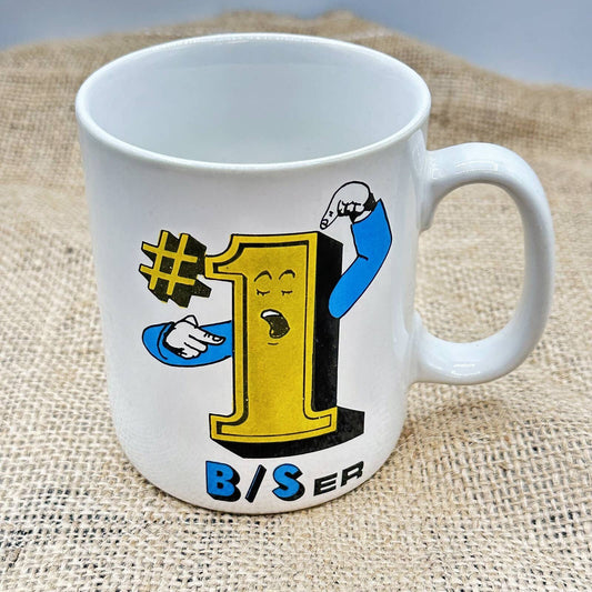 Vintage 1980's  #1 BS/R Mug - #1 Bullshitter Mug