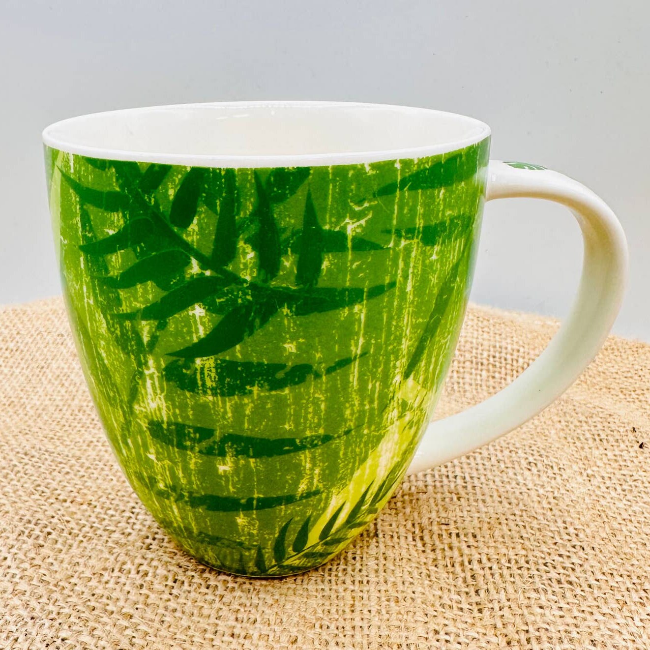 2006 Starbucks Tropical Green Fern Vegetation Mug