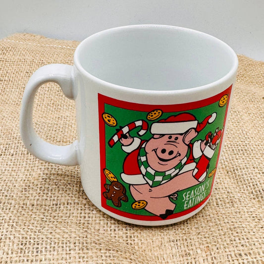 Merry Christmas Pig - Seasons Eatings - Prefect gift for Vegans / Vegitarians
