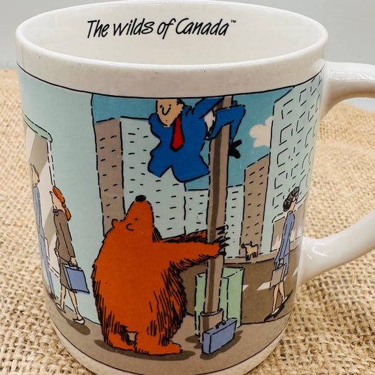Vintage Funny Cartoon The Wilds of Canada Coffee Mug