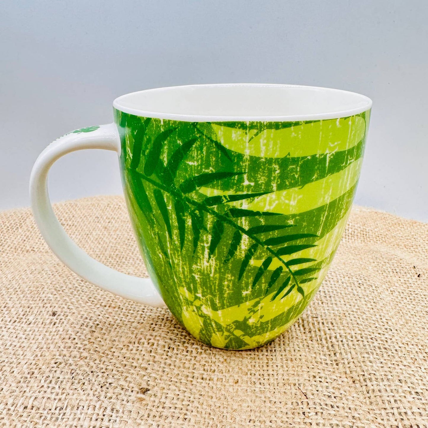 2006 Starbucks Tropical Green Fern Vegetation Mug