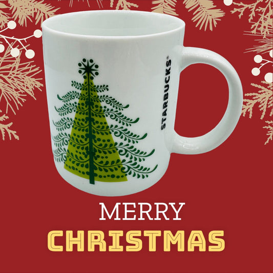 Christmas Tree Holiday Motif Mug By Starbucks Coffee