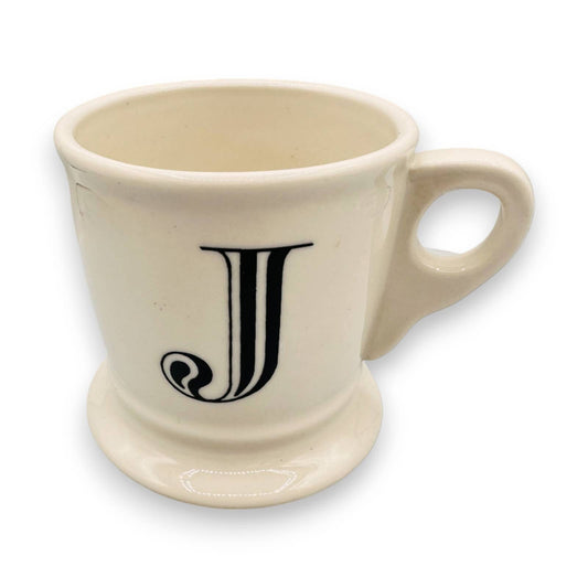 Elevate Your Style w/ Anthropologie Letter J K L N R T Initial Shaving Cup Mugs