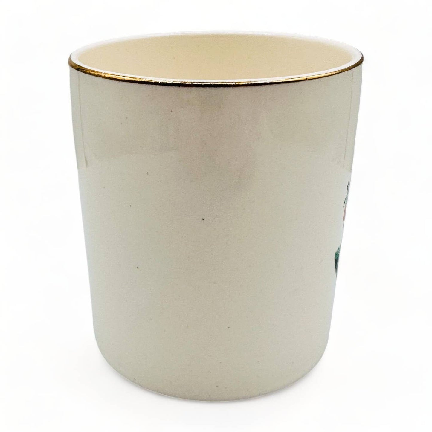 Vintage Gold Rimmed Peace River Alberta Canada Souvenir Mug - 1960's